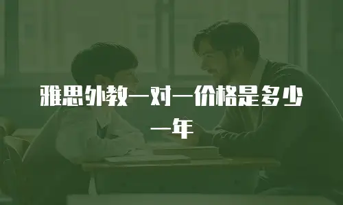 雅思外教一对一价格是多少一年