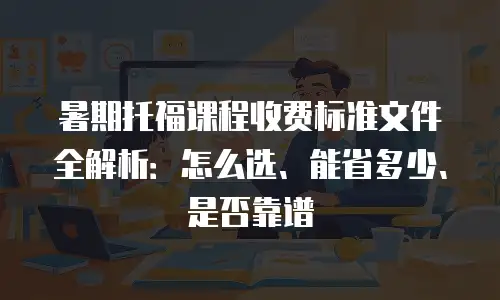 暑期托福课程收费标准文件全解析：怎么选、能省多少、是否靠谱