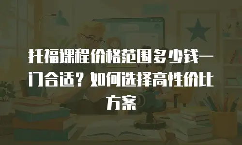 托福课程价格范围多少钱一门合适？如何选择高性价比方案
