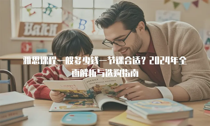 雅思课程一般多少钱一节课合适？2024年全面解析与选购指南
