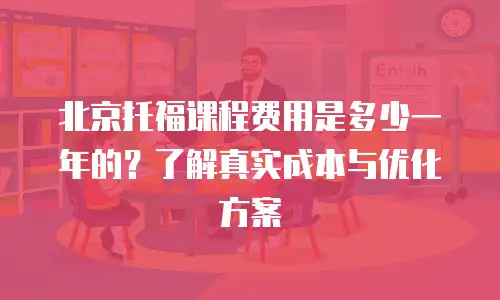 北京托福课程费用是多少一年的？了解真实成本与优化方案
