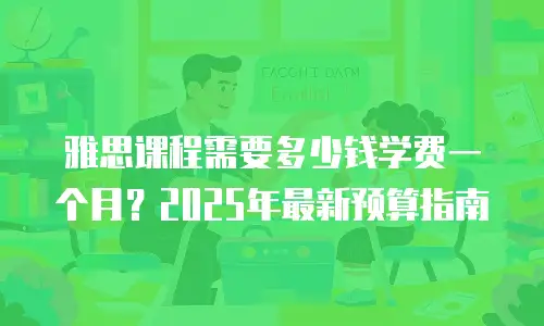 雅思课程需要多少钱学费一个月？2025年最新预算指南