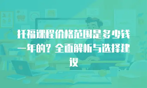 托福课程价格范围是多少钱一年的？全面解析与选择建议
