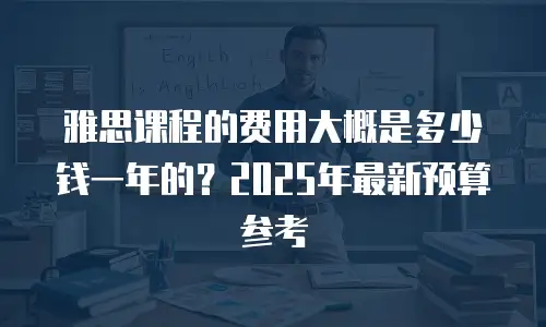 雅思课程的费用大概是多少钱一年的？2025年最新预算参考