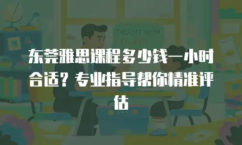东莞雅思课程多少钱一小时合适？专业指导帮你精准评估