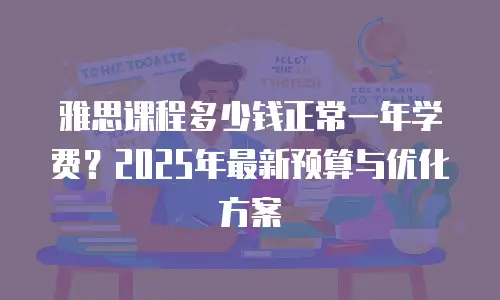 雅思课程多少钱正常一年学费？2025年最新预算与优化方案