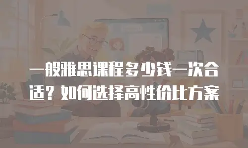 一般雅思课程多少钱一次合适？如何选择高性价比方案