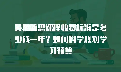暑期雅思课程收费标准是多少钱一年？如何科学规划学习预算