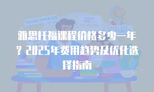 雅思托福课程价格多少一年？2025年费用趋势及优化选择指南