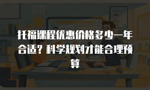 托福课程优惠价格多少一年合适？科学规划才能合理预算