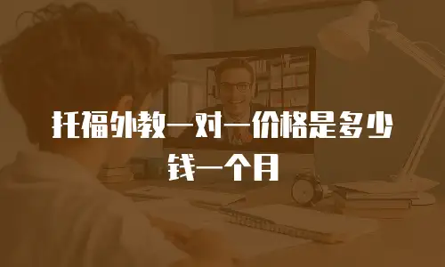 托福外教一对一价格是多少钱一个月