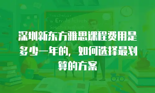 深圳新东方雅思课程费用是多少一年的，如何选择最划算的方案