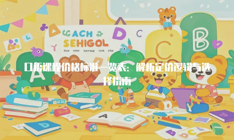口语课程价格标准一览表：解析定价逻辑与选择指南