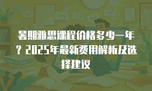 暑期雅思课程价格多少一年？2025年最新费用解析及选择建议