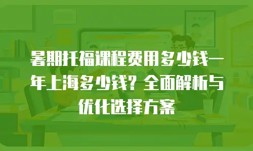 暑期托福课程费用多少钱一年上海多少钱？全面解析与优化选择方案