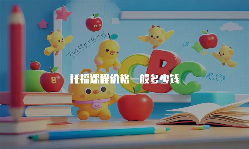 托福课程价格一般多少钱