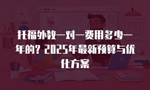 托福外教一对一费用多少一年的？2025年最新预算与优化方案