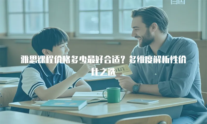 雅思课程价格多少最好合适？多维度解析性价比之选  