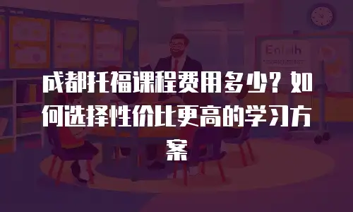 成都托福课程费用多少？如何选择性价比更高的学习方案