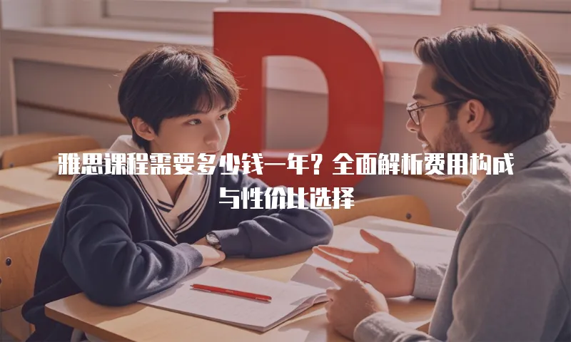 雅思课程需要多少钱一年？全面解析费用构成与性价比选择