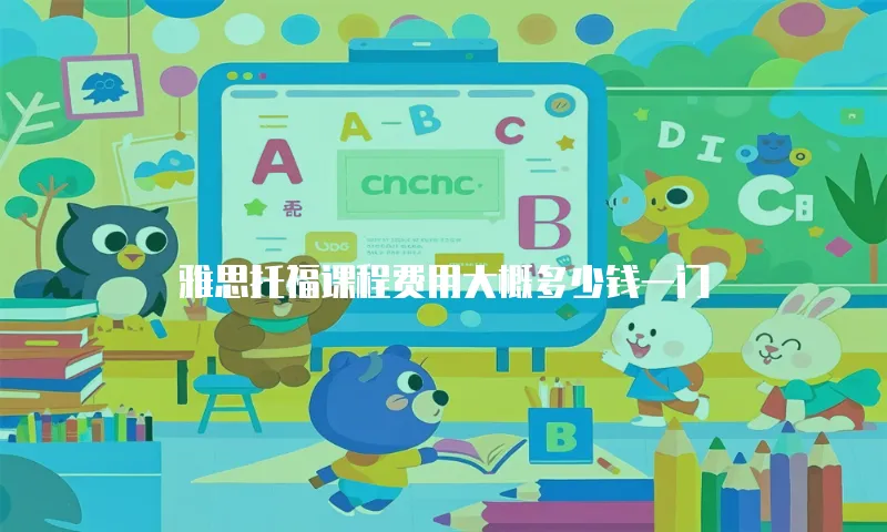 雅思托福课程费用大概多少钱一门