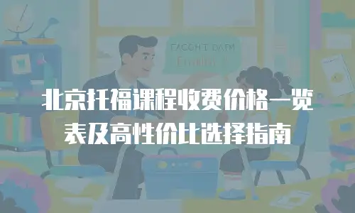 北京托福课程收费价格一览表及高性价比选择指南