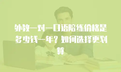 外教一对一口语陪练价格是多少钱一年？如何选择更划算