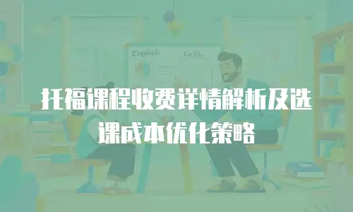 托福课程收费详情解析及选课成本优化策略