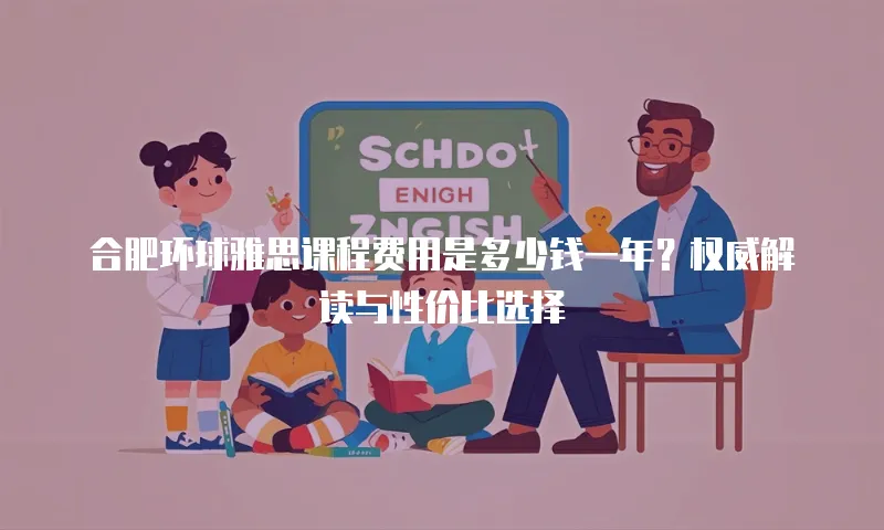 合肥环球雅思课程费用是多少钱一年？权威解读与性价比选择  