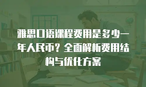 雅思口语课程费用是多少一年人民币？全面解析费用结构与优化方案