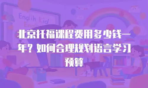 北京托福课程费用多少钱一年？如何合理规划语言学习预算