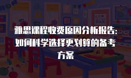 雅思课程收费原因分析报告：如何科学选择更划算的备考方案