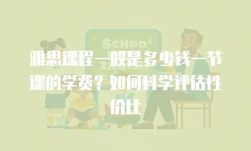 雅思课程一般是多少钱一节课的学费？如何科学评估性价比