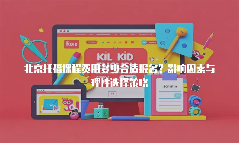 北京托福课程费用多少合适报名？影响因素与理性选择策略  