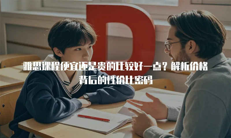 雅思课程便宜还是贵的比较好一点？解析价格背后的性价比密码