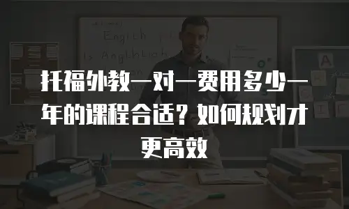 托福外教一对一费用多少一年的课程合适？如何规划才更高效