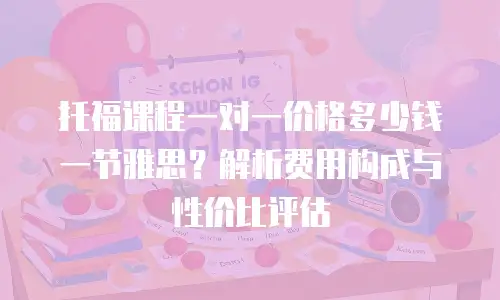 托福课程一对一价格多少钱一节雅思？解析费用构成与性价比评估