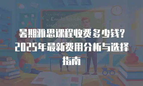 暑期雅思课程收费多少钱？2025年最新费用分析与选择指南