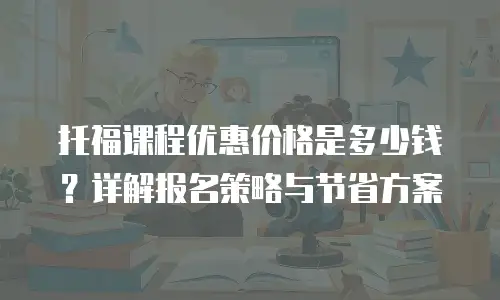 托福课程优惠价格是多少钱？详解报名策略与节省方案