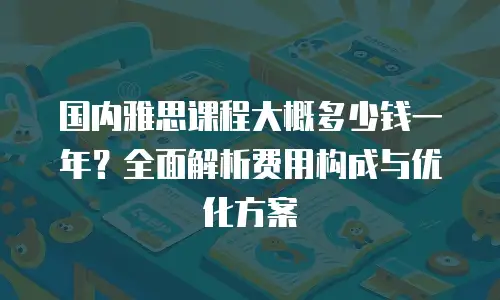 国内雅思课程大概多少钱一年？全面解析费用构成与优化方案