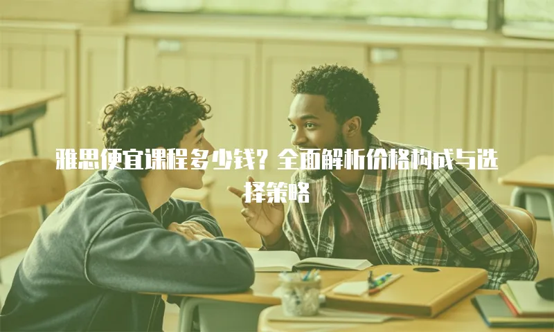 雅思便宜课程多少钱？全面解析价格构成与选择策略