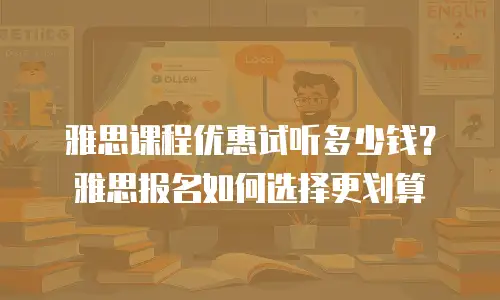 雅思课程优惠试听多少钱？雅思报名如何选择更划算