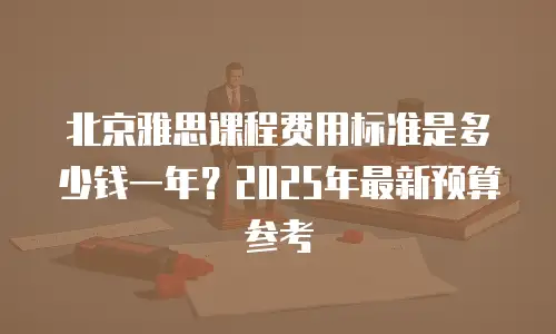 北京雅思课程费用标准是多少钱一年？2025年最新预算参考