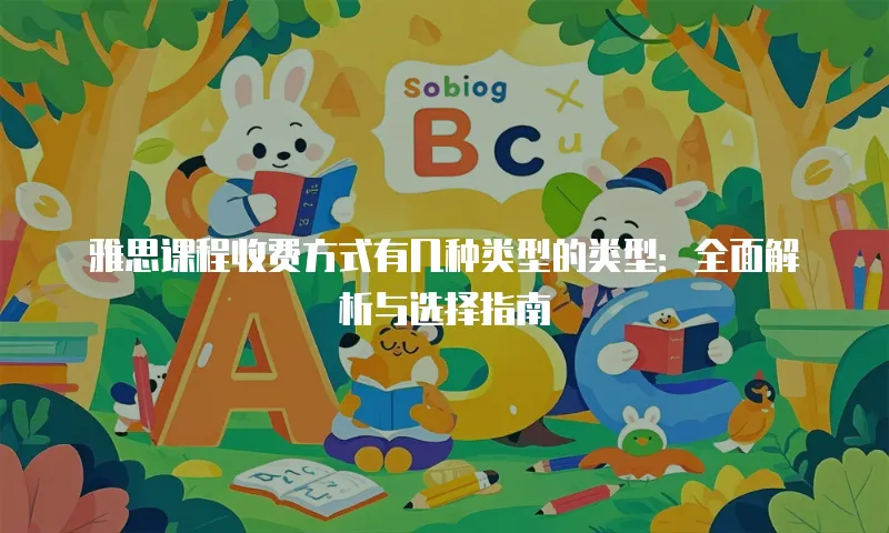 雅思课程收费方式有几种类型的类型：全面解析与选择指南