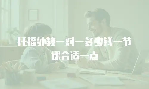 托福外教一对一多少钱一节课合适一点