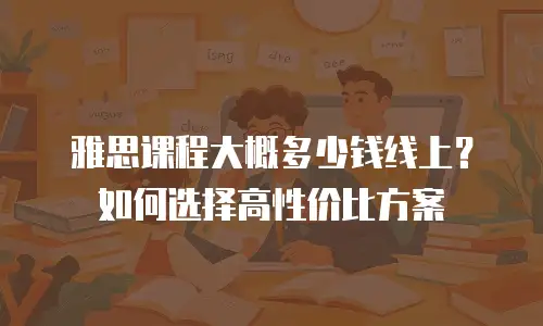 雅思课程大概多少钱线上？如何选择高性价比方案