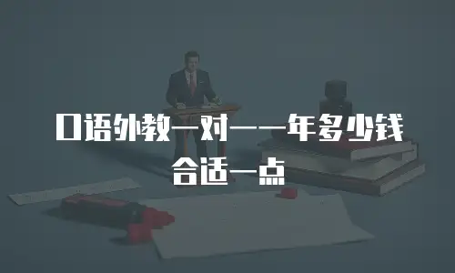 口语外教一对一一年多少钱合适一点