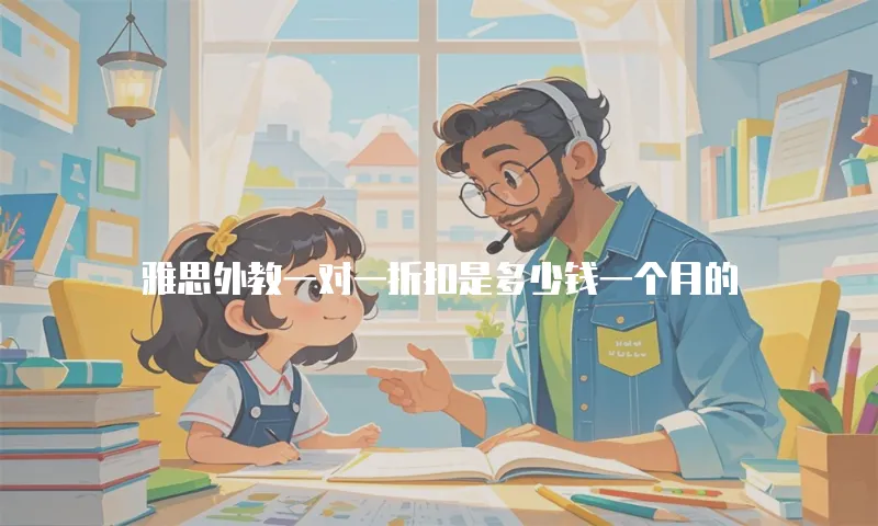 雅思外教一对一折扣是多少钱一个月的