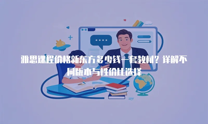 雅思课程价格新东方多少钱一套教材？详解不同版本与性价比选择 