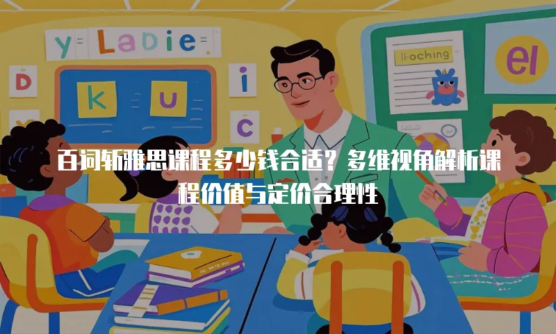 百词斩雅思课程多少钱合适？多维视角解析课程价值与定价合理性 